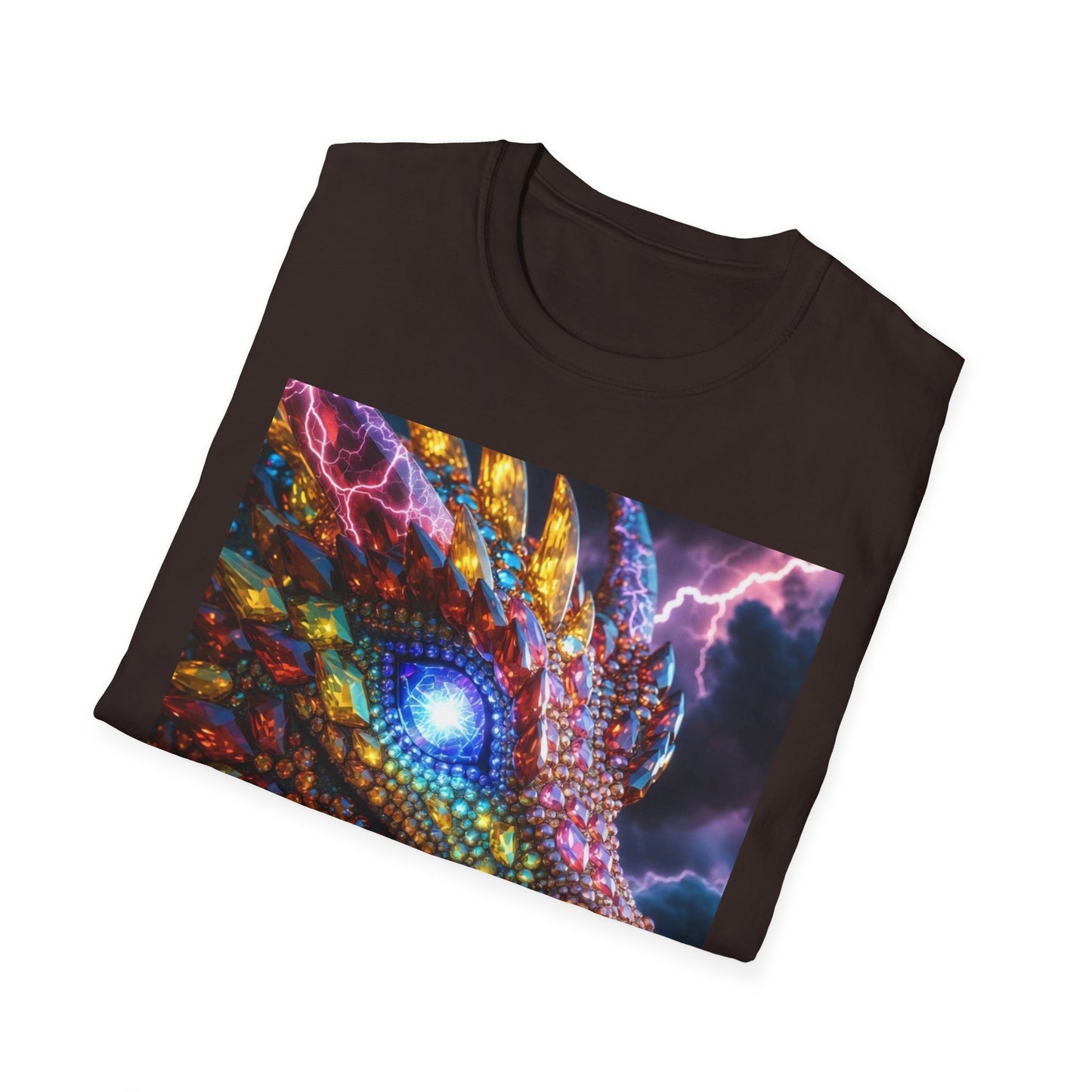 Dragon Head T-Shirt — Colorful Lightning Fantasy Graphic Tee