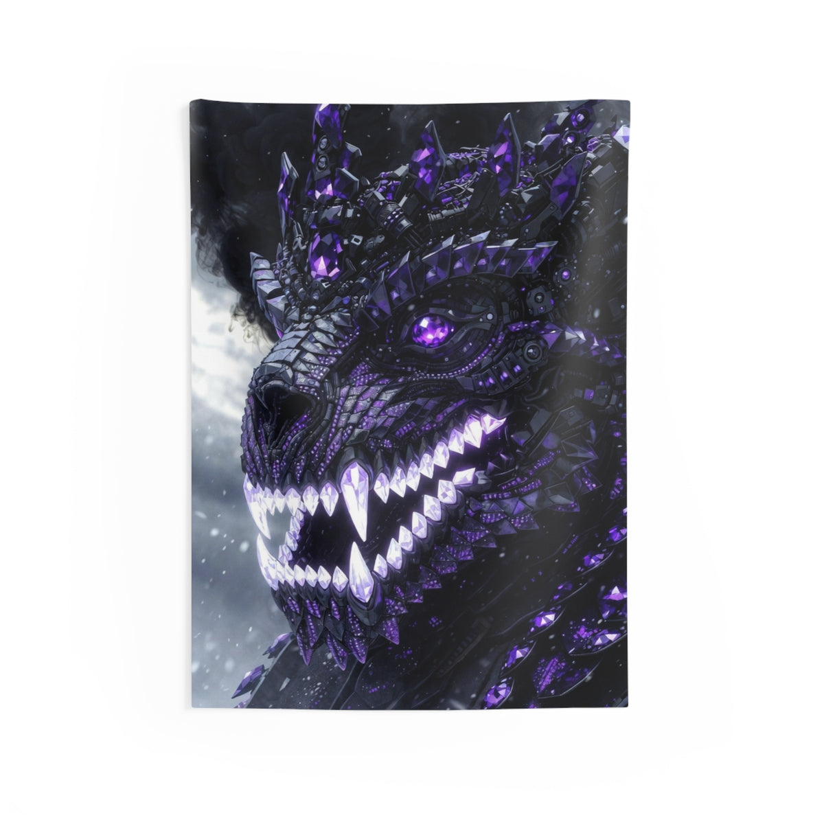 # 1 Selling Dragon Tapestry Divine Dragon Armor Wall Tapestry — Purple Dragon skull (UltraKingDragon.com)