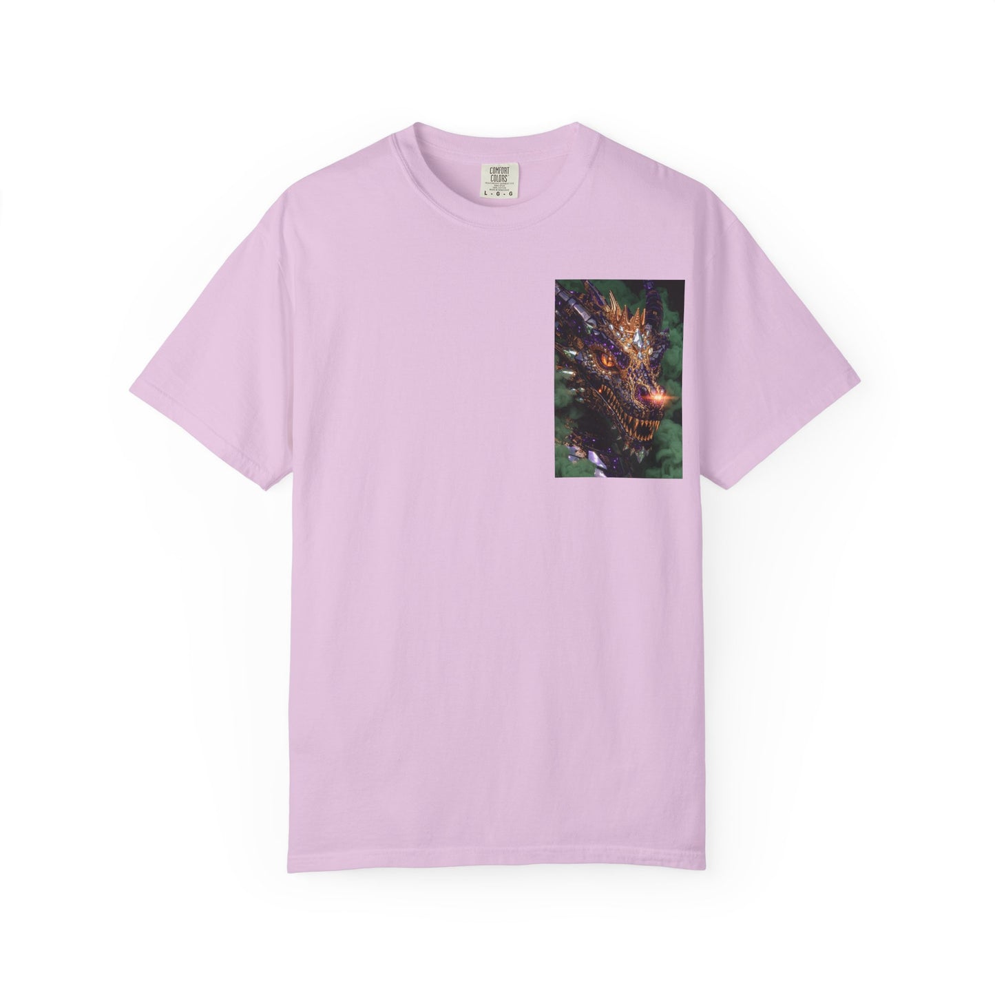Dragon Pocket Graphic T‑Shirt — Fiery Fantasy Chest Print