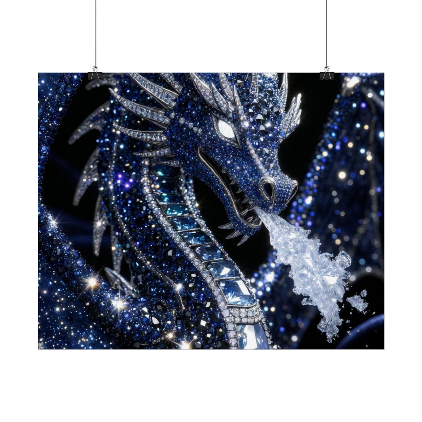 Rolled Poster — Sparkling Ice Dragon Art Print