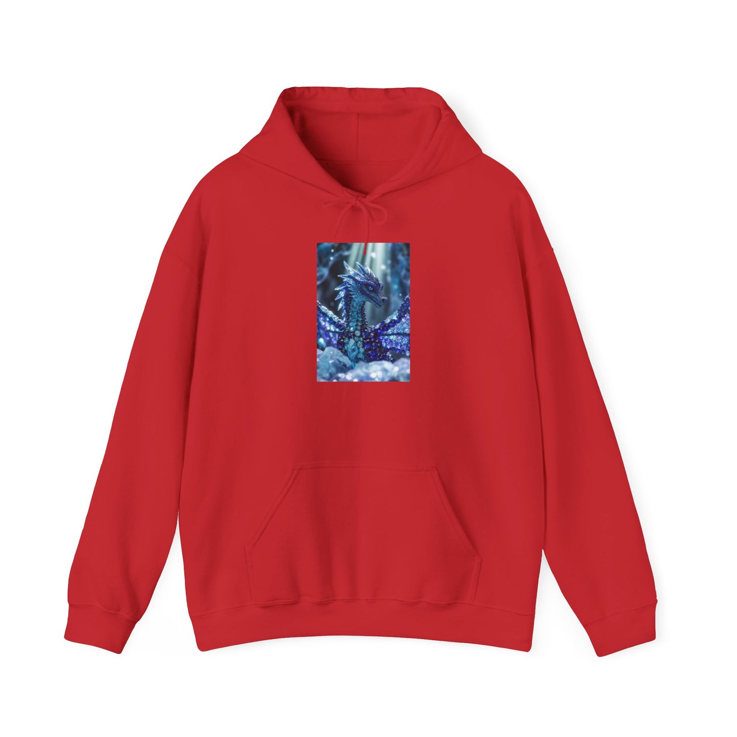 Blue Forest Dragon Hoodie — Mystic Night Scene Sweatshirt