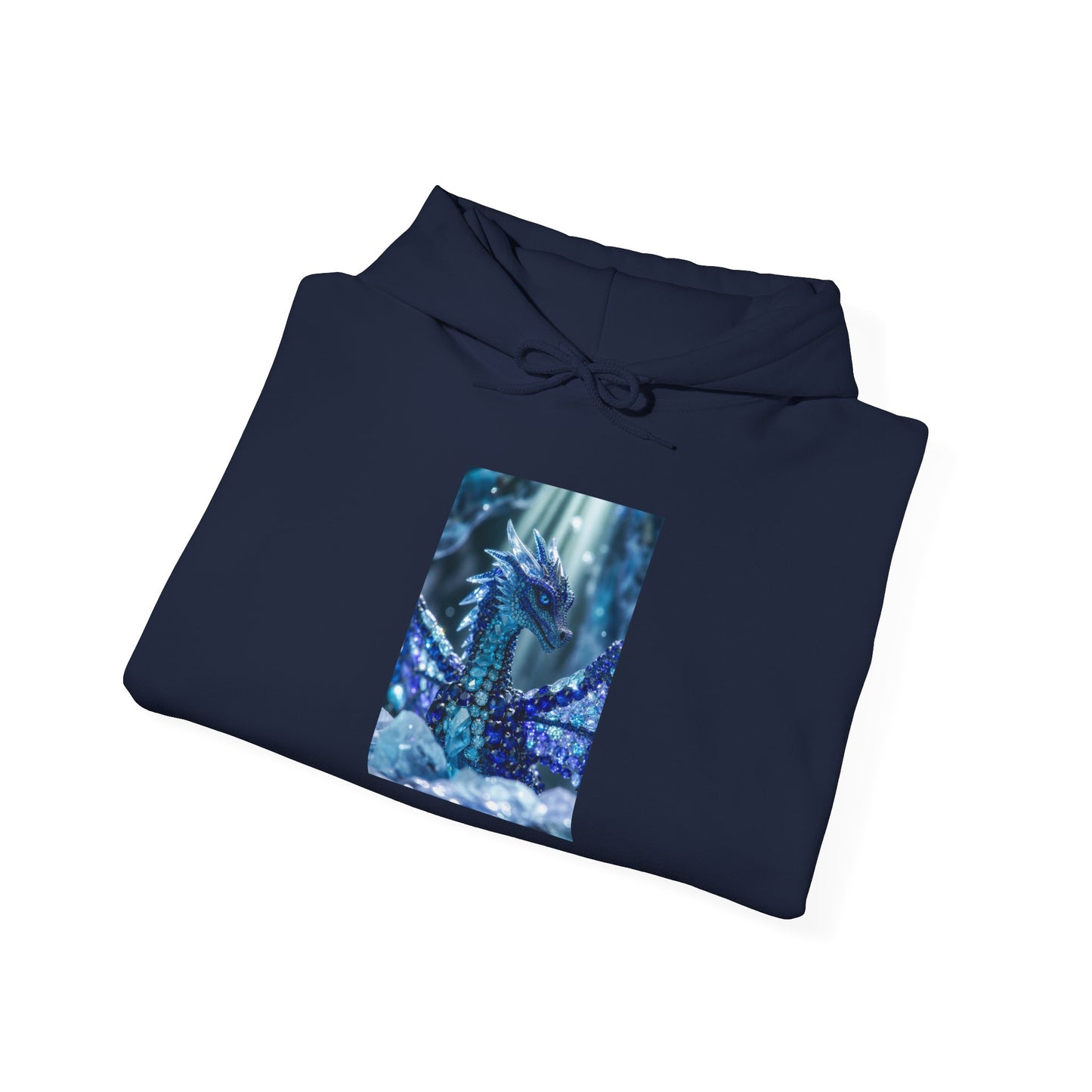 Blue Forest Dragon Hoodie — Mystic Night Scene Sweatshirt