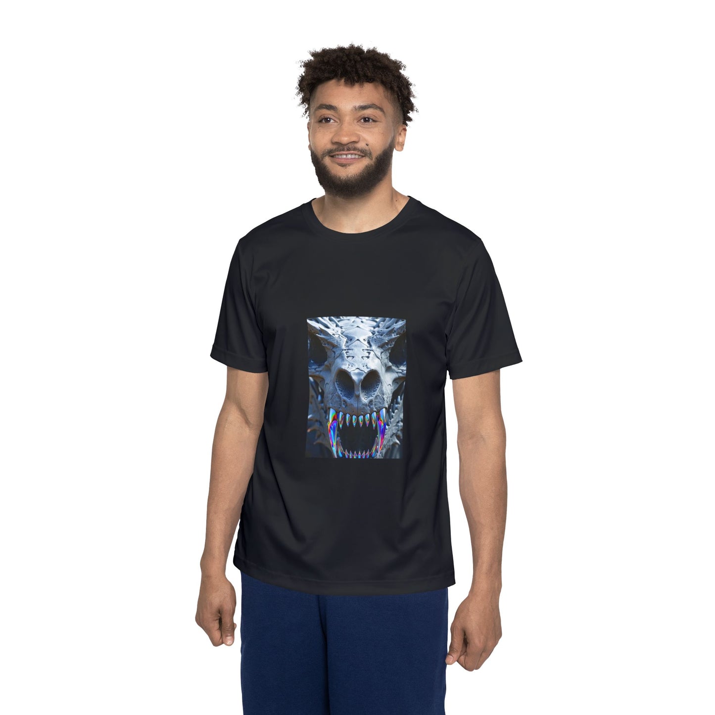 Men's Dragon Graphic Sports Jersey - Bold AOP Design