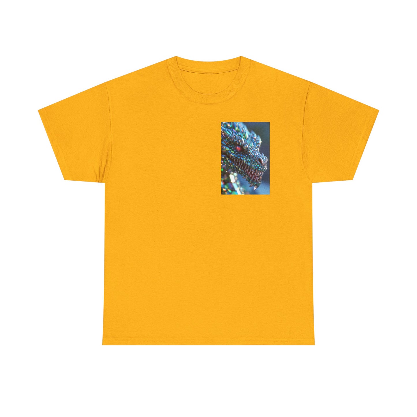 Dragon Scale Graphic Tee — Iridescent Fantasy Lizard Art Shirt