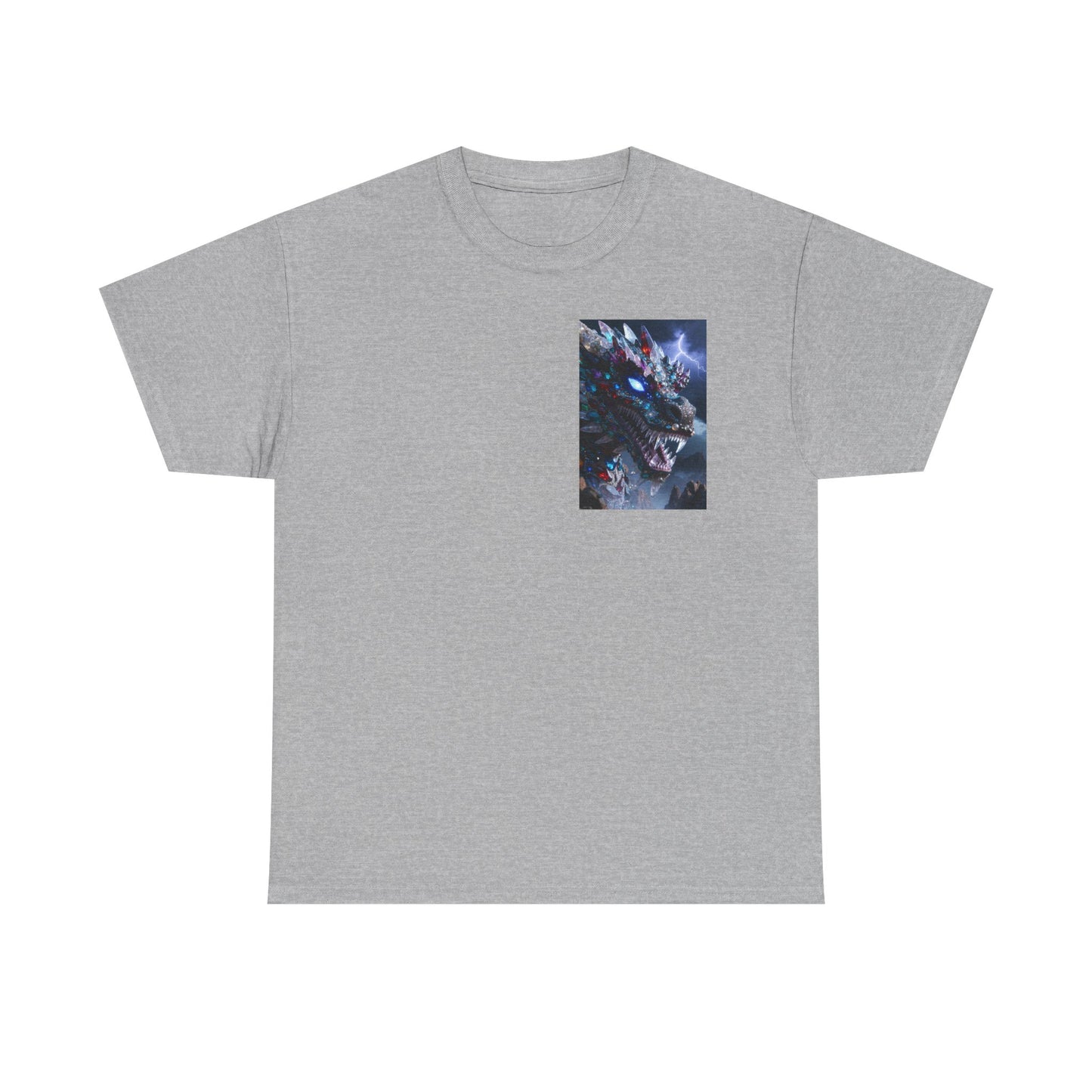 Wolf Dragon Galaxy Pocket Tee — Cosmic Wolf Graphic T-Shirt