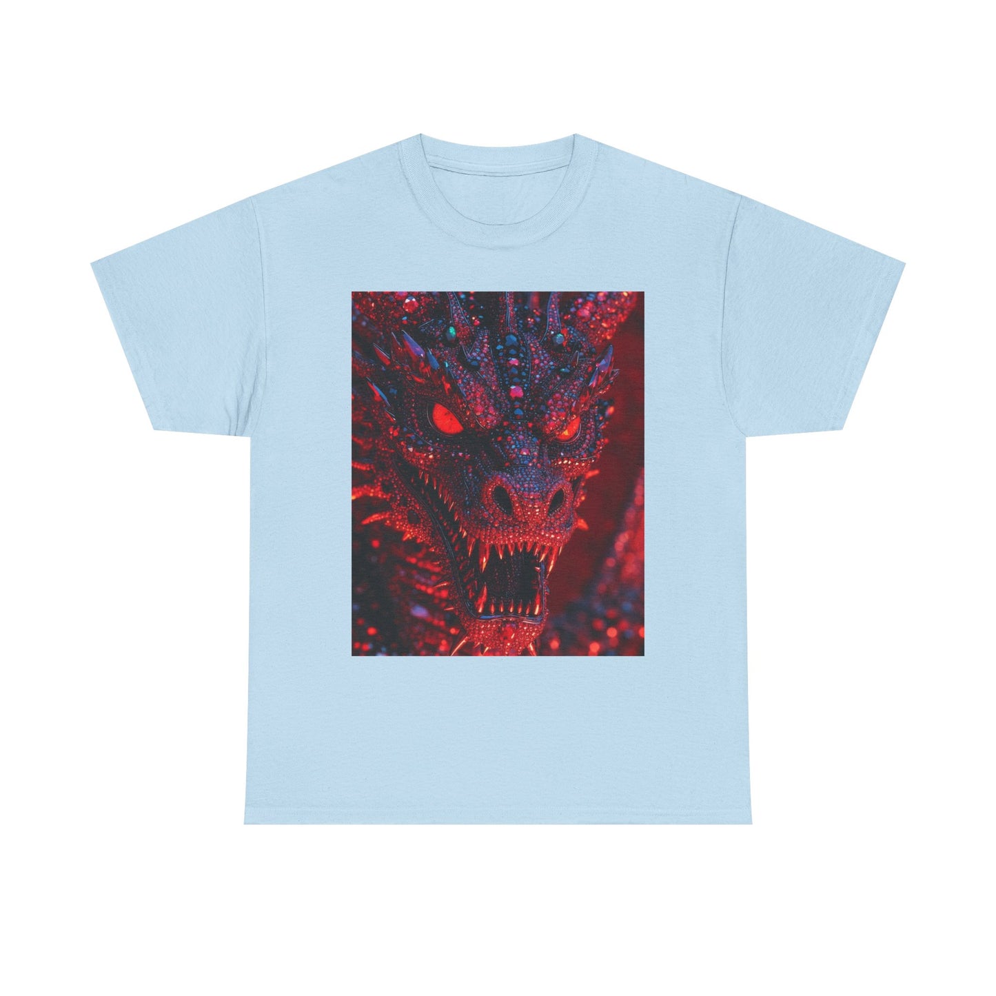 Dragon Rage Graphic Tee — Red Demon Dragon Face T-Shirt