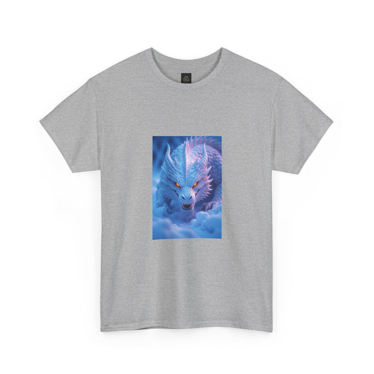 A Mystic Blue Dragon Tee — Ethereal Fantasy Animal Graphic T-Shirt