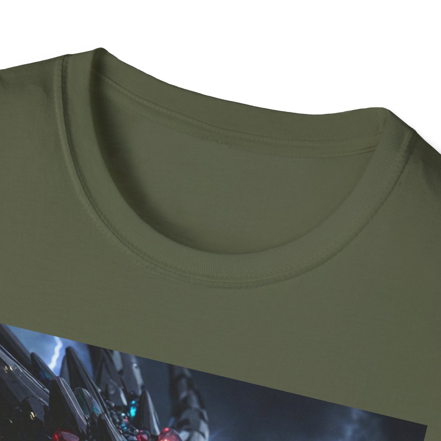 Cosmic Leviathan Shark T-Shirt — Neon Sci‑Fi Sea Monster Tee