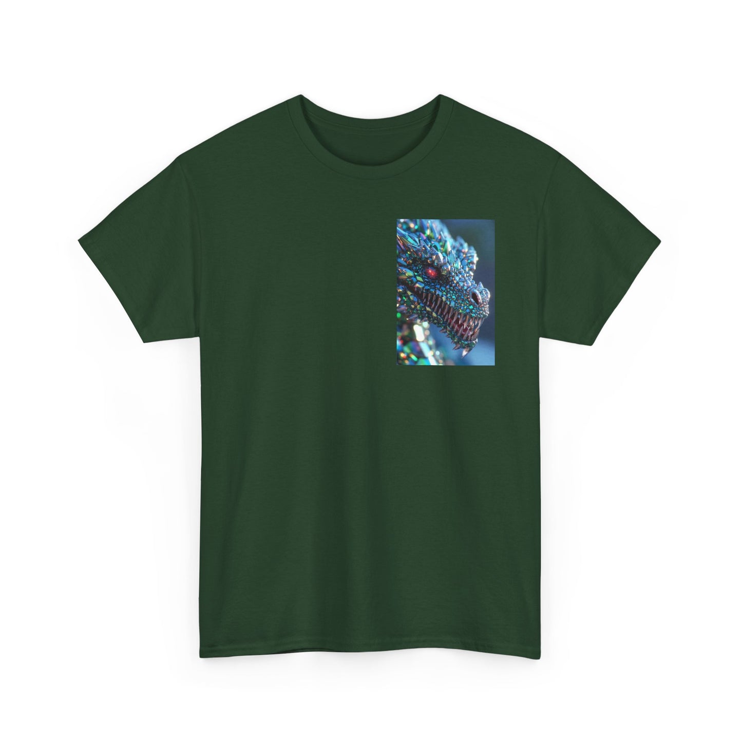 Dragon Scale Graphic Tee — Iridescent Fantasy Lizard Art Shirt
