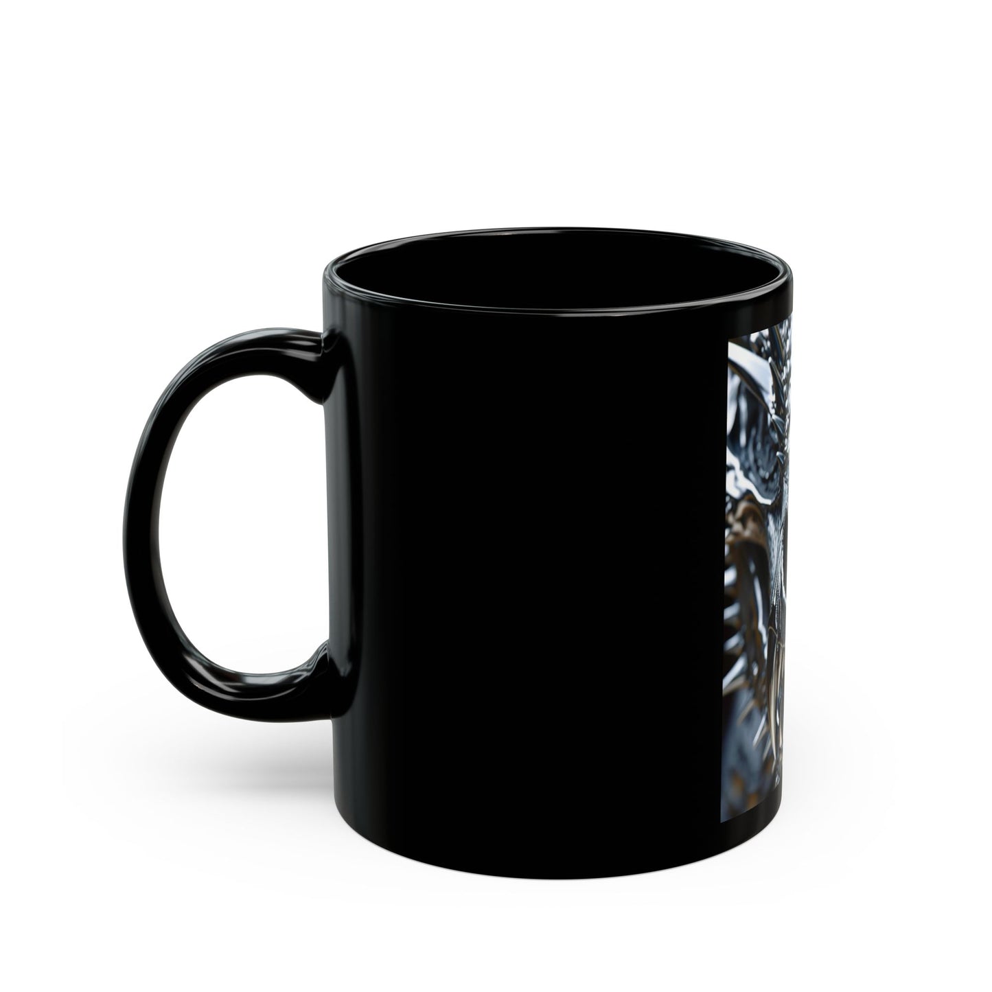 Dragon Slayer Black Mug - 11oz & 15oz Fantasy Coffee Cup