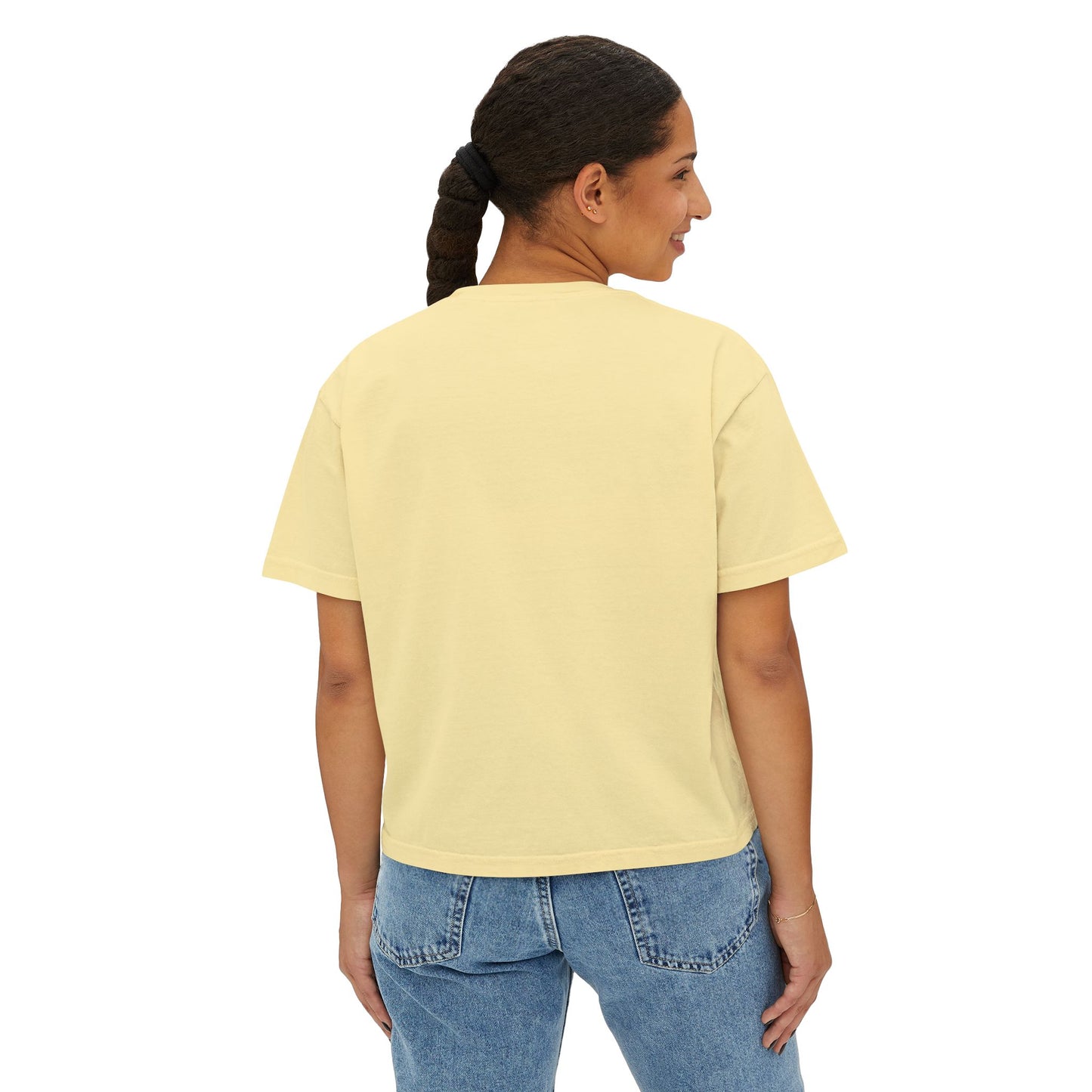 A Divine Diamond Dragon Pendant Graphic Women's Boxy Tee, Casual T-Shirt, Trendy Fashion, Streetwear Style, Unique Gift for Her, Everyday Wear
