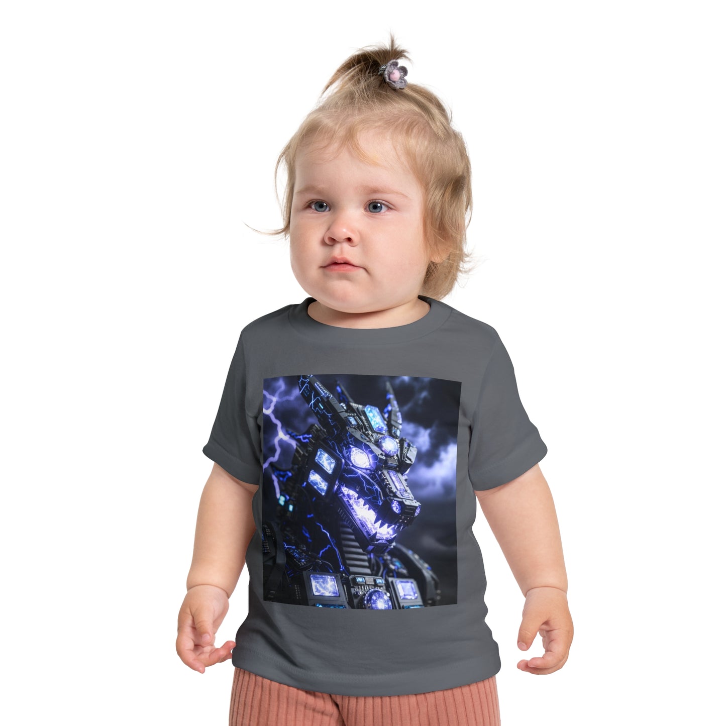 Baby T-Shirt — Divine Dragon Armor Lightning Robot Graphic