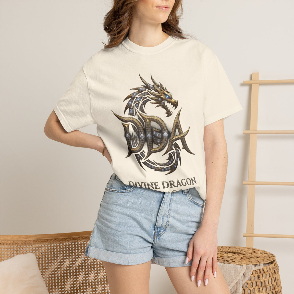 A DIVINE DRAGON ARMOR MEN OR WOMANS Garment-Dyed T-shirt