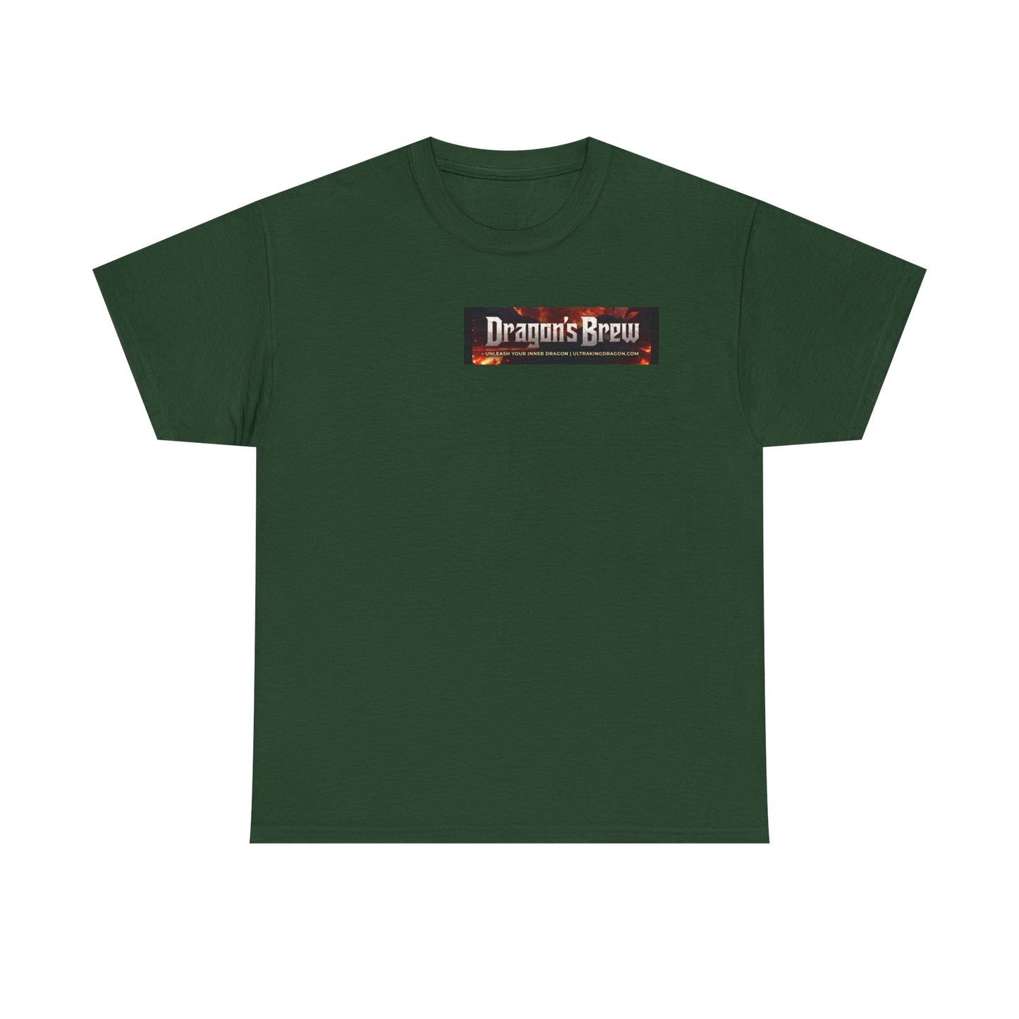 T-Shirt — "Dragon's Brew" Fiery Skull Graphic Tee