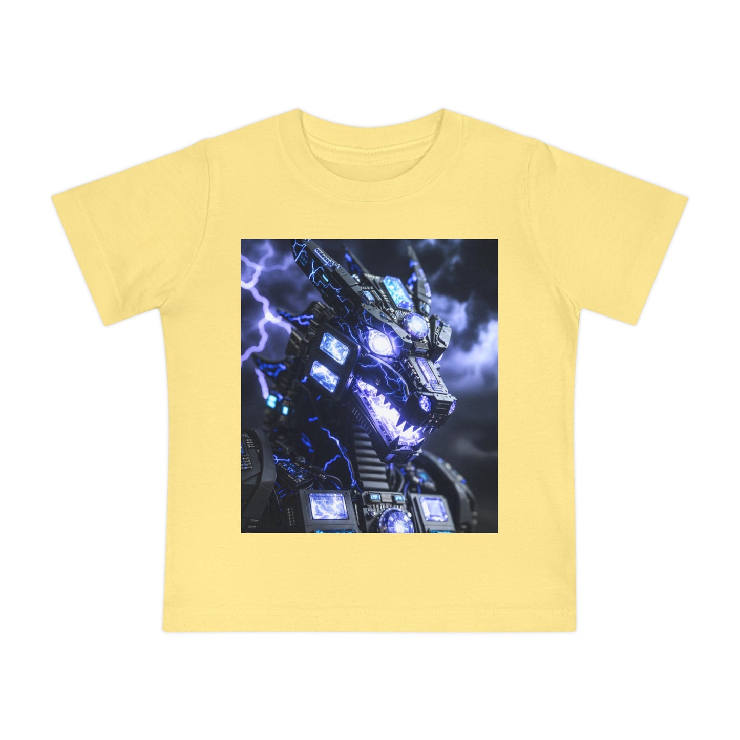 Baby T-Shirt — Divine Dragon Armor Lightning Robot Graphic