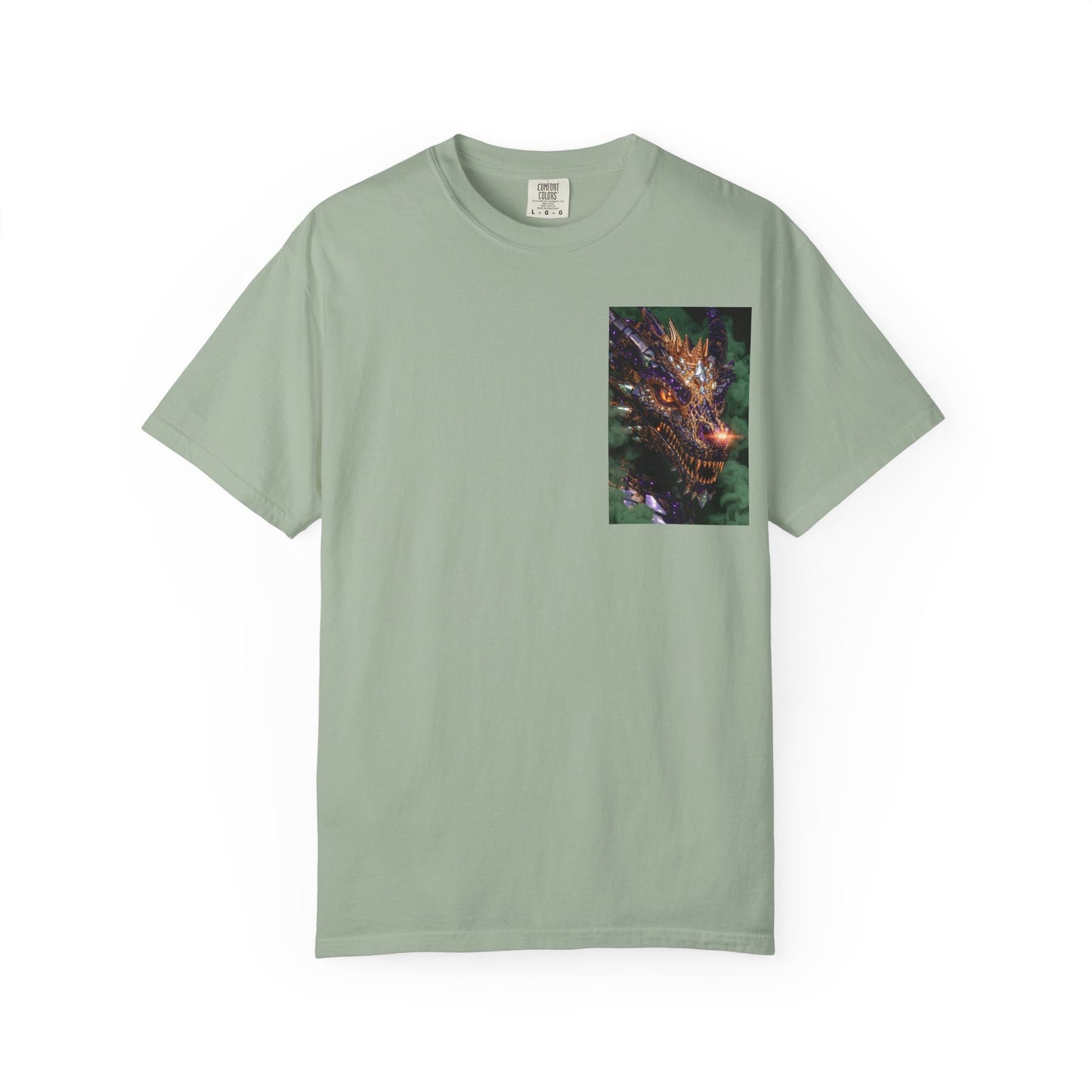 Dragon Pocket Graphic T‑Shirt — Fiery Fantasy Chest Print