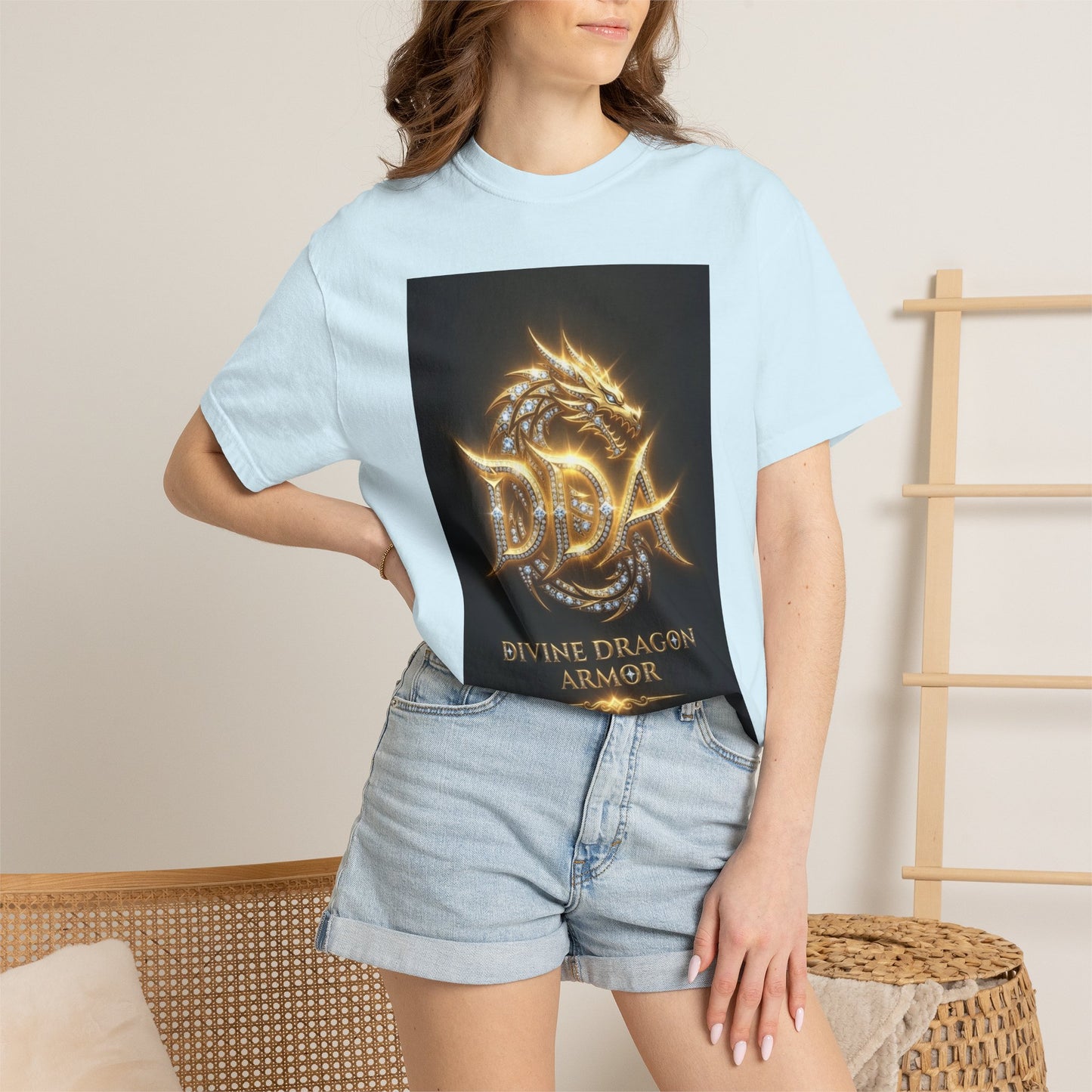 A DIVINE DRAGON ARMOR MEN OR WOMANS Garment-Dyed T-shirt
