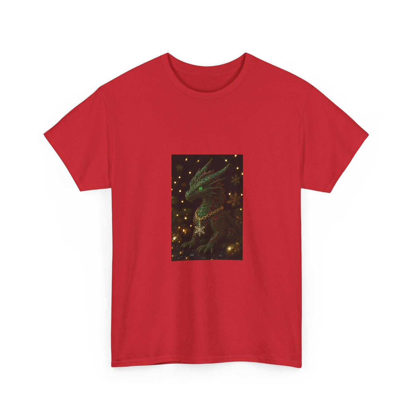 Christmas Dragon Constellation T-Shirt — Mystical Green Dragon & Starry Night Tee