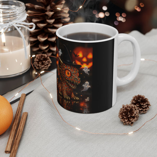 Halloween Ghosts Ceramic Mug, Spooky Decor, Fall Coffee Cup, Halloween Gift, Cute Ghost Mug