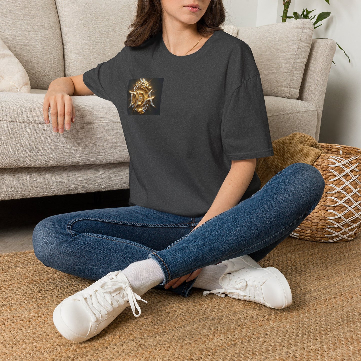 #1 seller DDA DIVINE DRAGON ARMOR T-Shirt — Golden Dragon Emblem Chest Logo, Fantasy Gaming Fan Tee