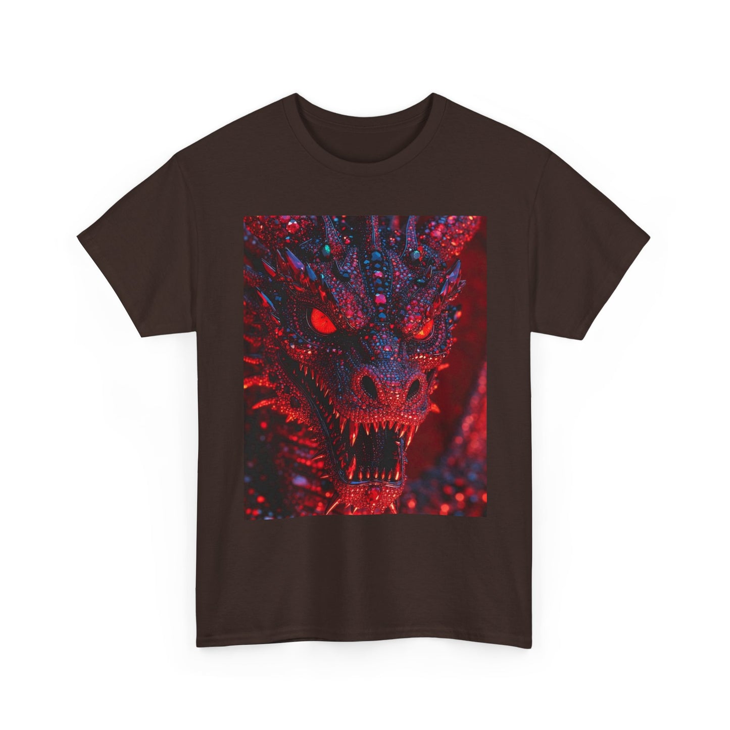 Dragon Rage Graphic Tee — Red Demon Dragon Face T-Shirt