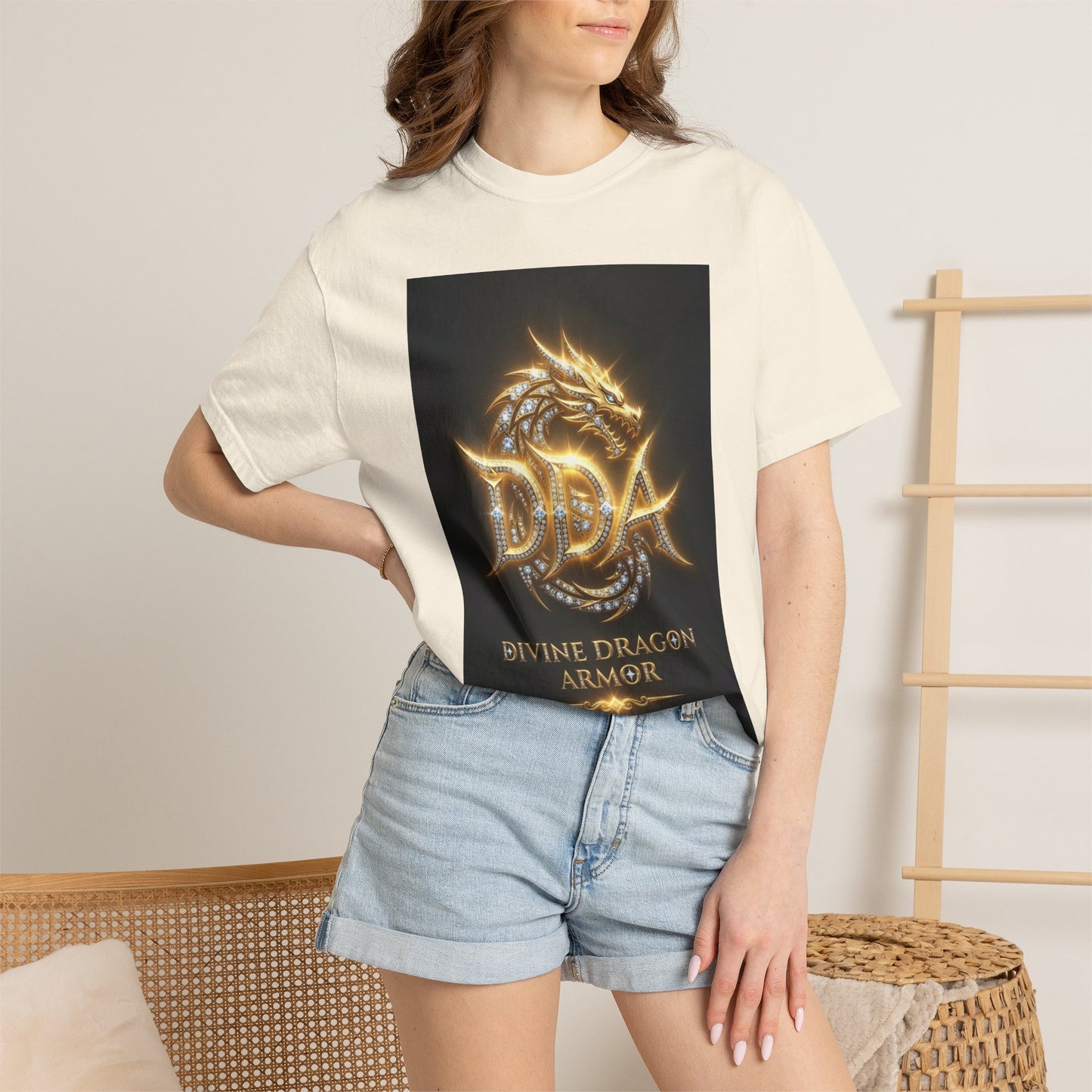 A DIVINE DRAGON ARMOR MEN OR WOMANS Garment-Dyed T-shirt