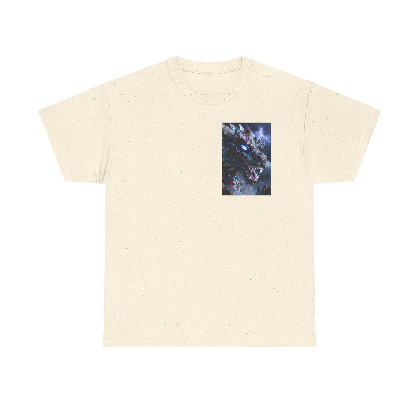 Wolf Dragon Galaxy Pocket Tee — Cosmic Wolf Graphic T-Shirt