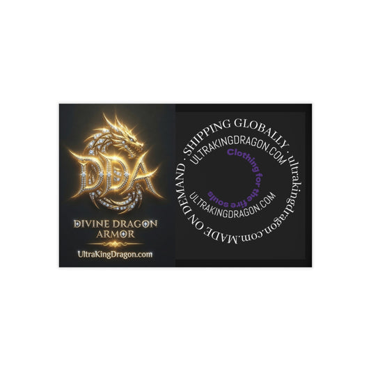 Gold Dragon Armor Business Cards — 100 Premium Metallic Logo Cards