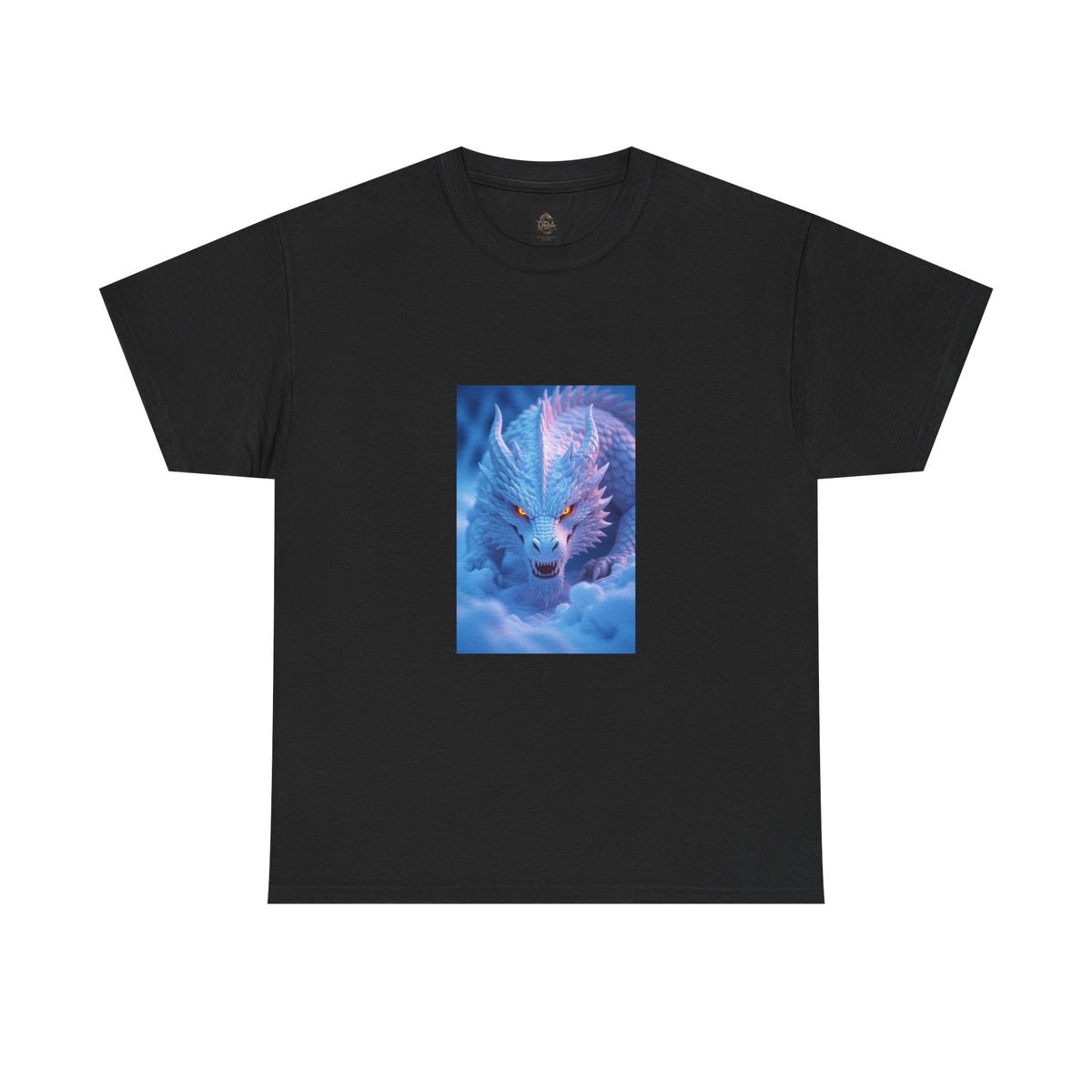 A Mystic Blue Dragon Tee — Ethereal Fantasy Animal Graphic T-Shirt
