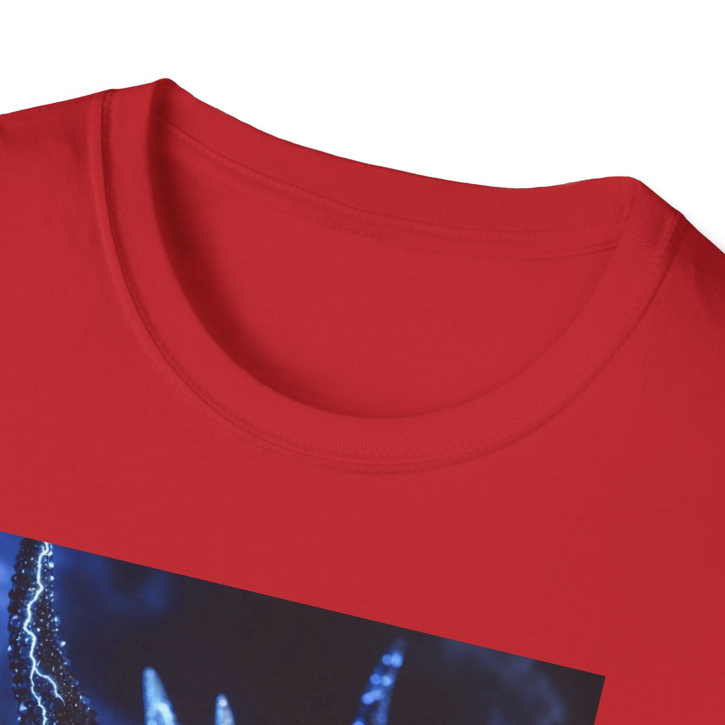 Lightning Dragon T-Shirt — Electric Blue Mythical Dragon Graphic Tee