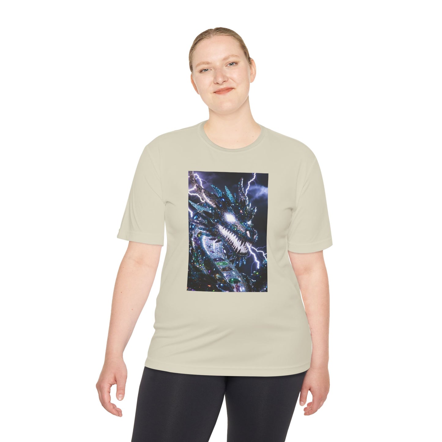 Lightning Dragon Graphic Tee — Cosmic Fantasy Dragon Shirt