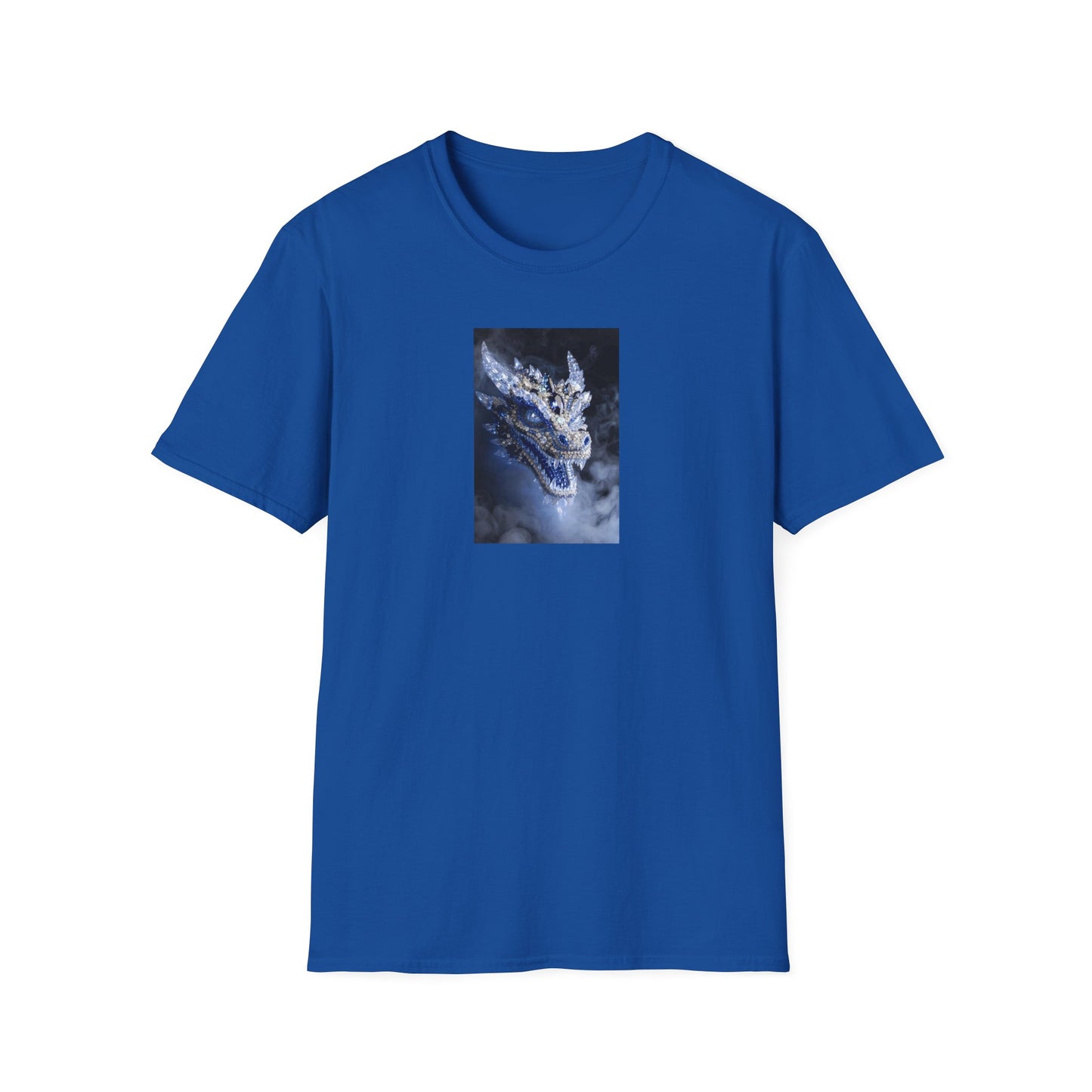 Dragon Portrait T-Shirt — Mystical Blue Dragon Art Tee