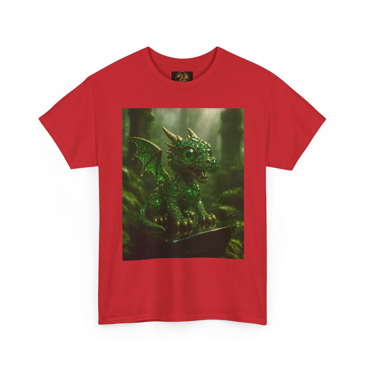 A Fantasy Dragon Graphic Tee, Heavy Cotton Shirt, Cute Dragon Top, Gifts for Dragon Lovers, Whimsical Art T-Shirt, Casual Wear