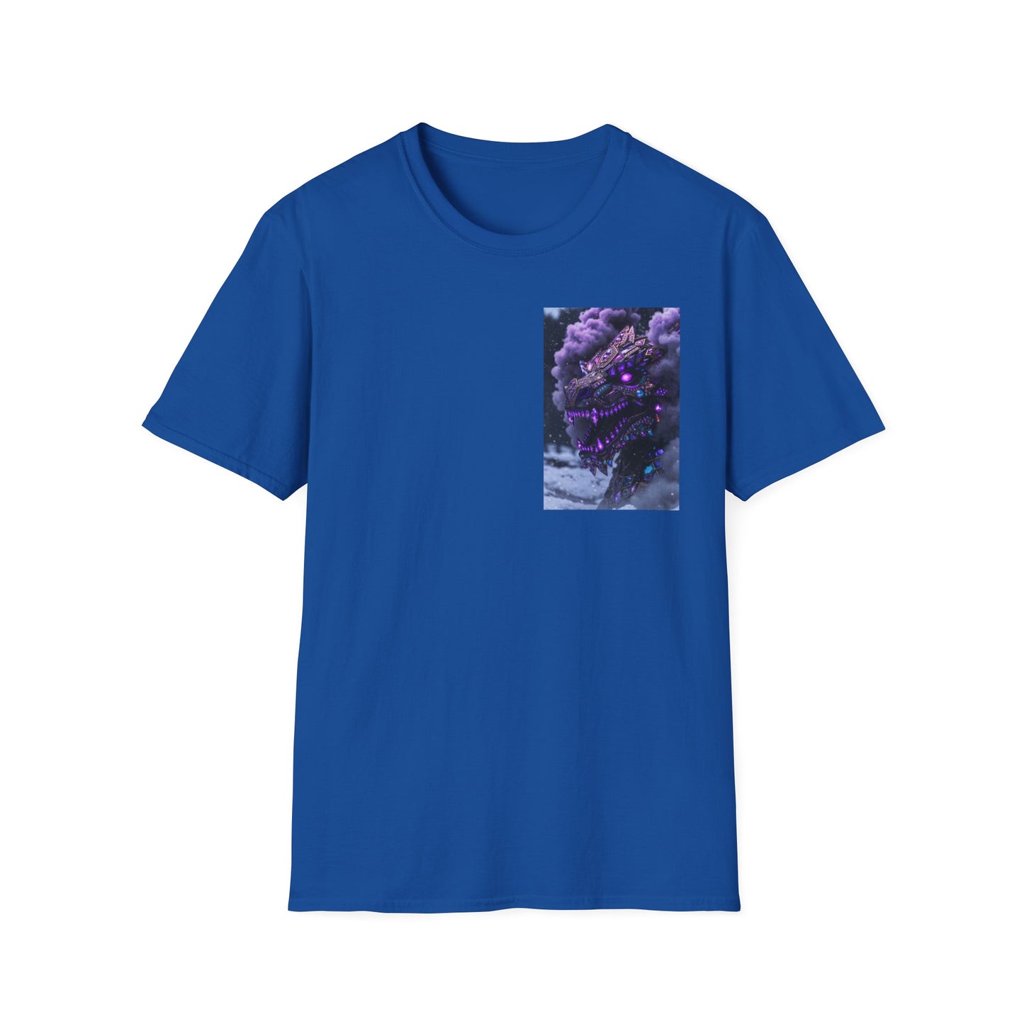 T-Shirt — Purple Nebula Tree Chest Pocket Graphic Tee