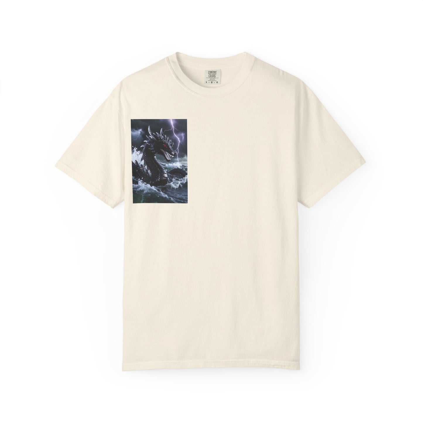 Dragon Storm Graphic T-Shirt — Dark Fantasy Chest Print