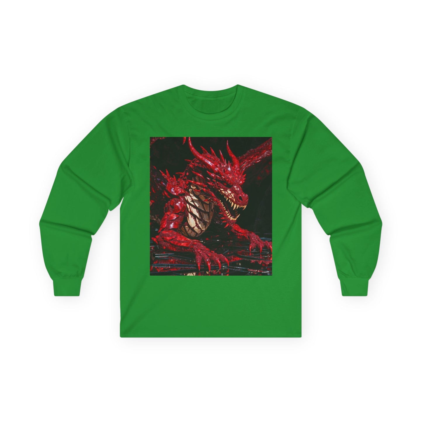 Red Dragon Artwork Long Sleeve Tee