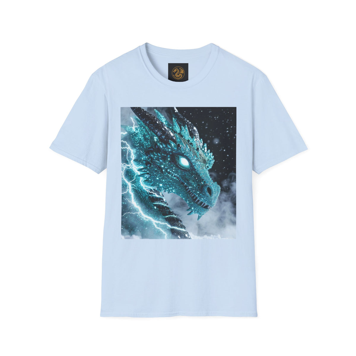 An Ice Dragon T-Shirt — Electric Frost Dragon Graphic Tee
