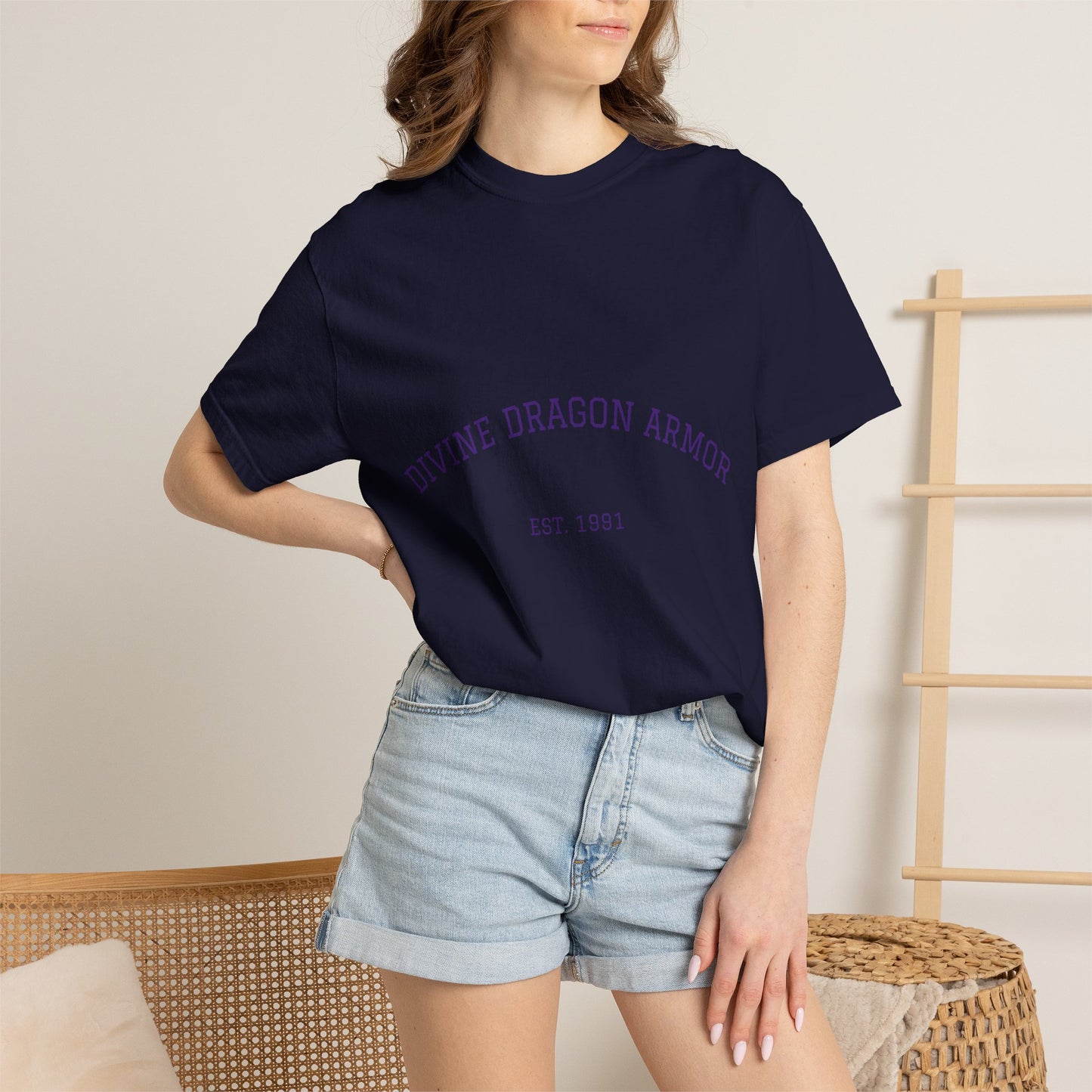 A Divine Dragon Armor Tee — Vintage 'Est. 1991' Graphic T-Shirt