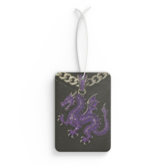 Purple Dragon Air Freshener, Fantasy Car Freshener, Gift for Dragon Lovers, Unique Home Fragrance, Car Accessories