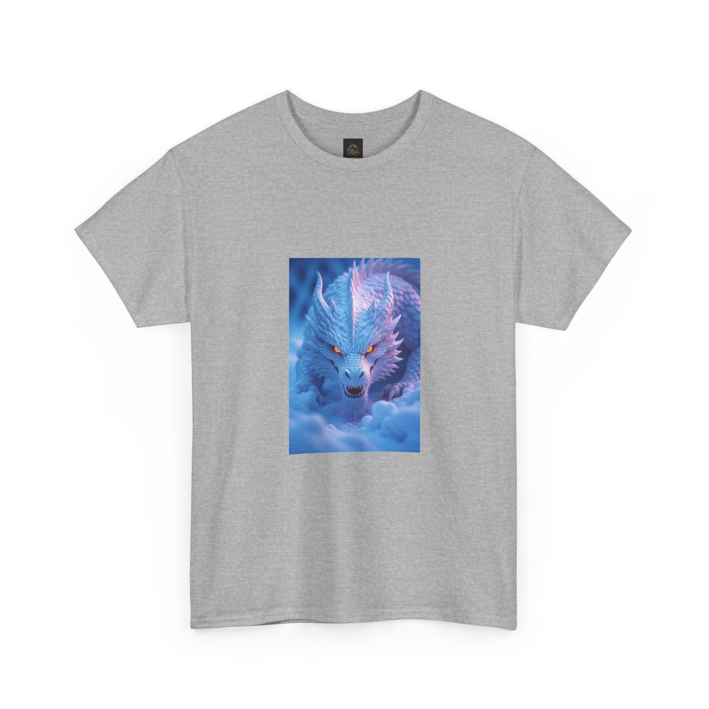A Mystic Blue Dragon Tee — Ethereal Fantasy Animal Graphic T-Shirt