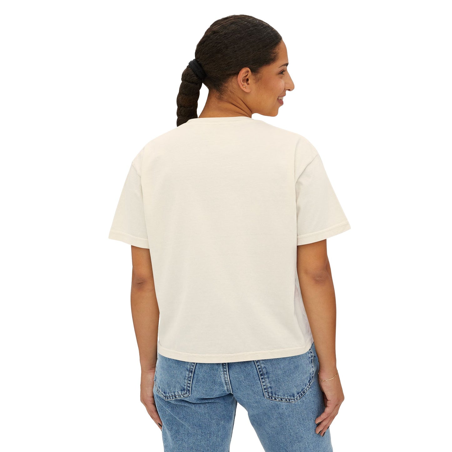 A Divine Diamond Dragon Pendant Graphic Women's Boxy Tee, Casual T-Shirt, Trendy Fashion, Streetwear Style, Unique Gift for Her, Everyday Wear