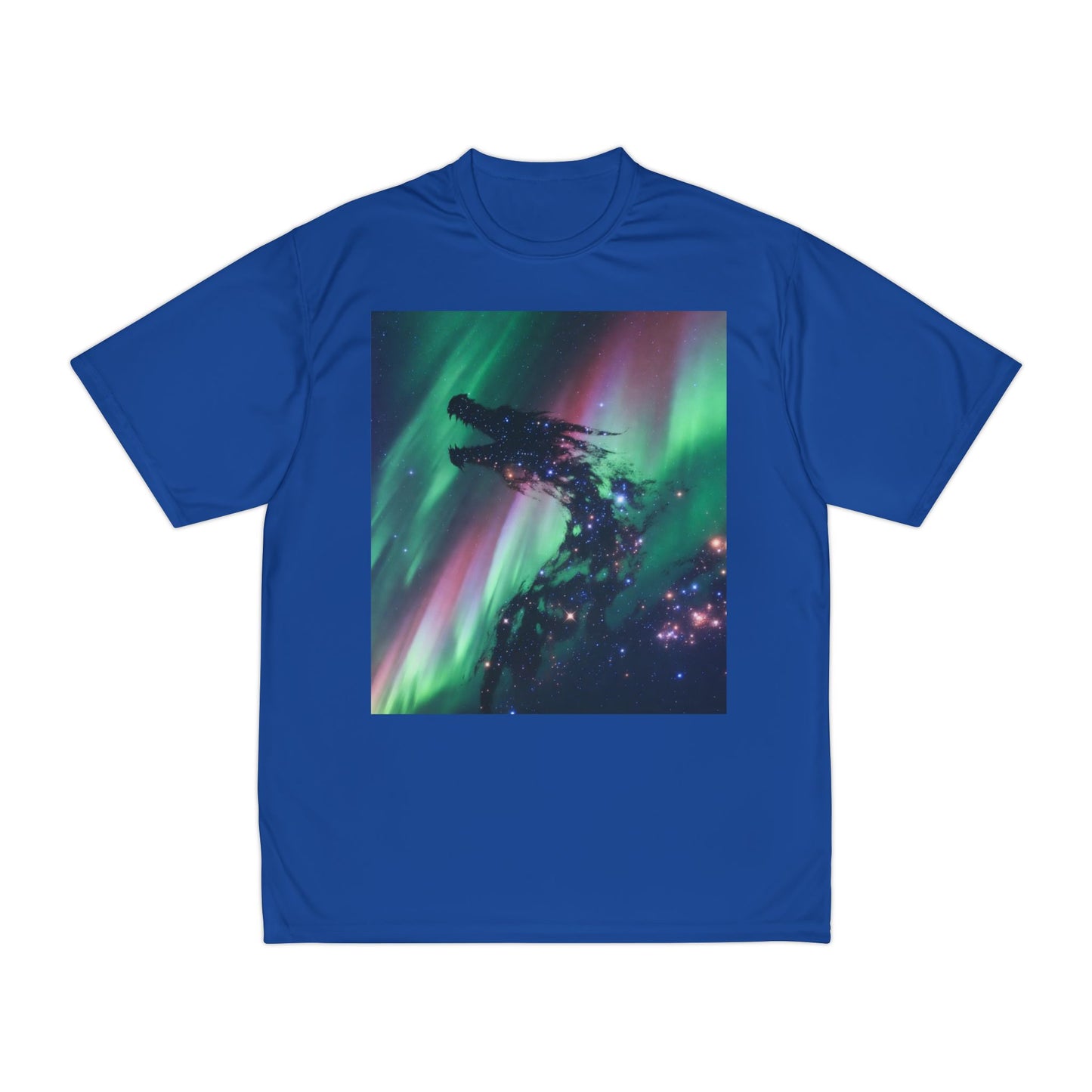 Aurora Dragon Performance T-Shirt — Northern Lights Dragon Graphic