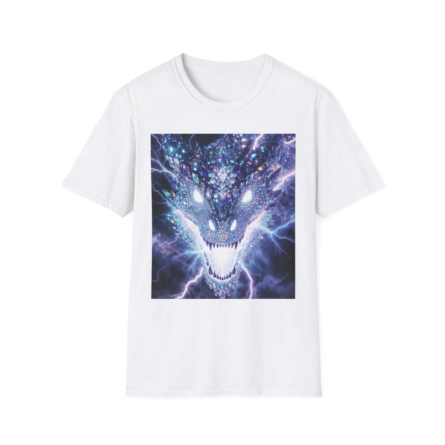 Electric Dragon T-Shirt — Neon Lightning Monster Graphic Tee