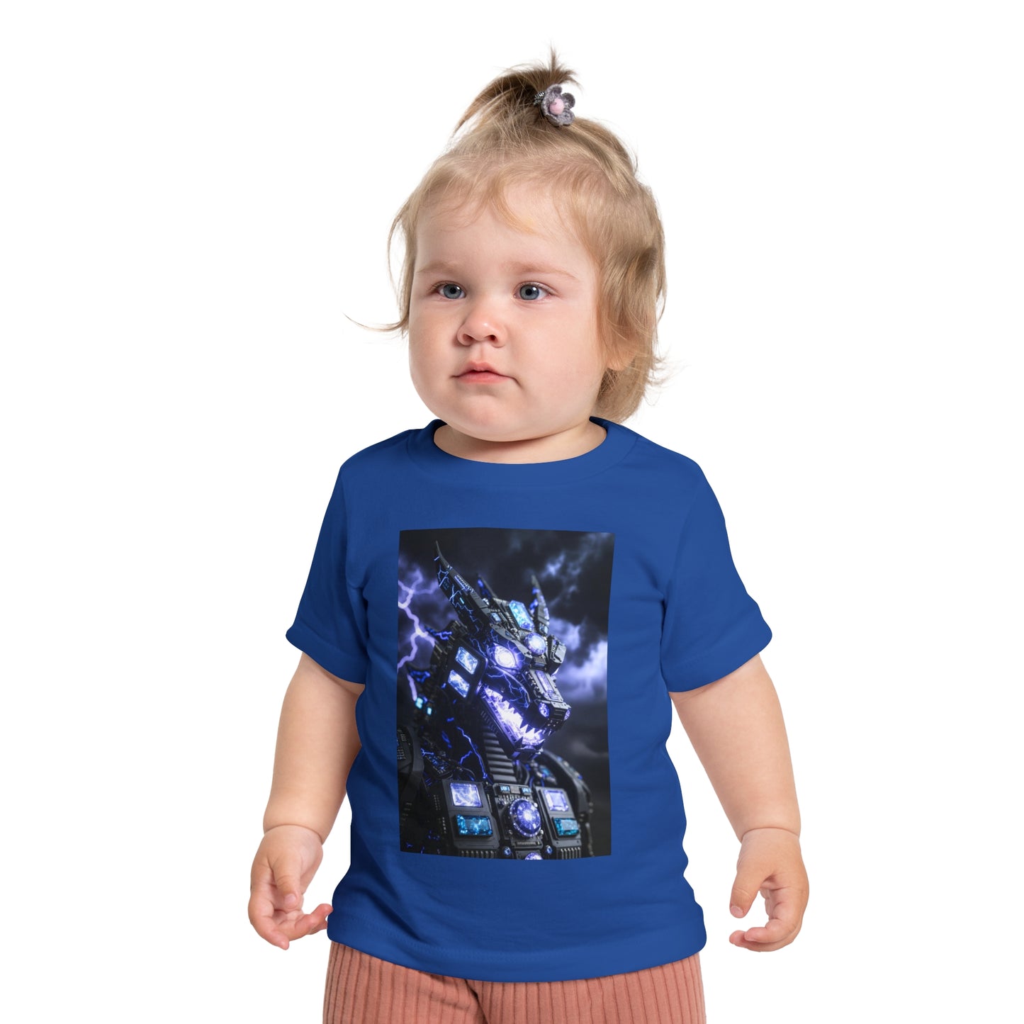 A Baby T-Shirt — Divine Dragon Armor Lightning Robot Graphic