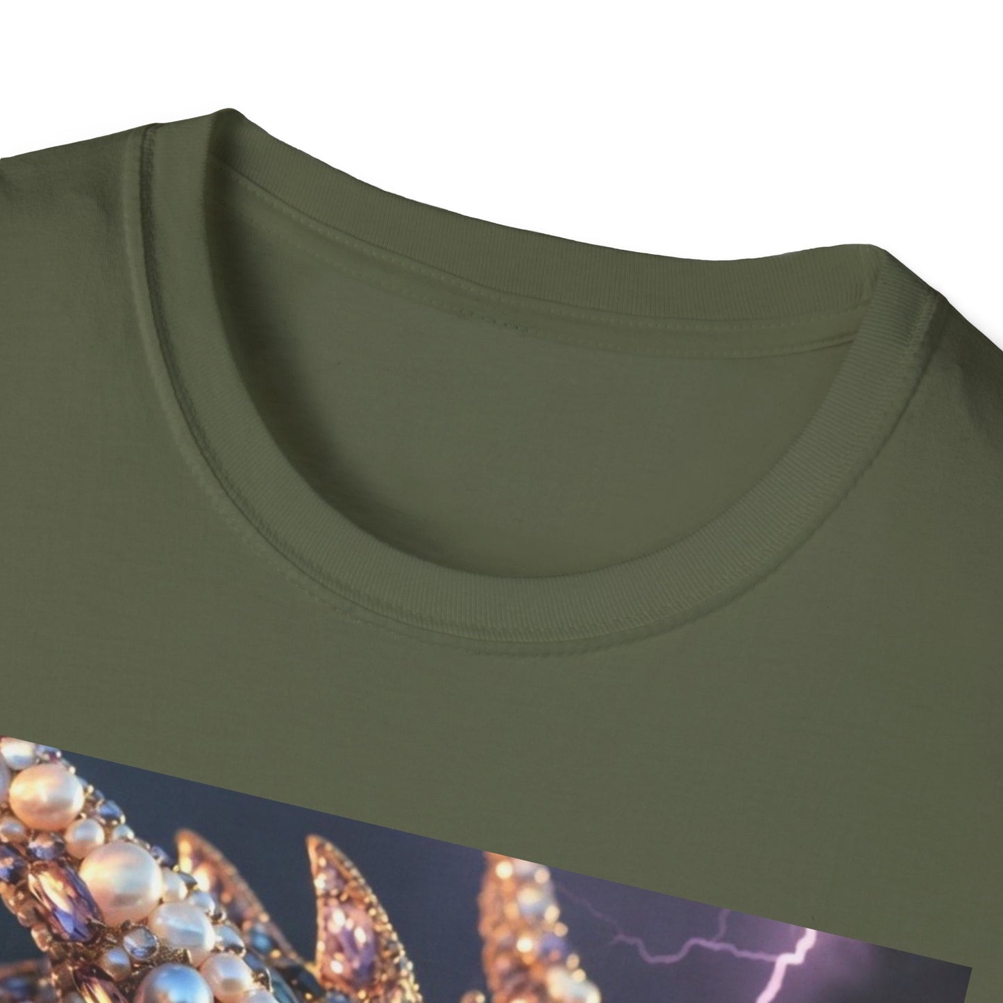 Dragon Gem Art T-Shirt — Fantasy Lightning Dragon Graphic Tee
