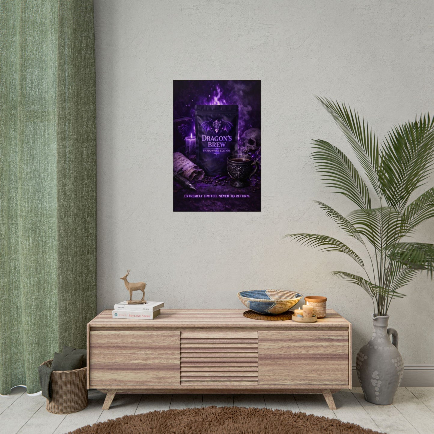 Rolled Poster — "Dragon’s Brew: Shadowfire Edition" Fantasy Poster