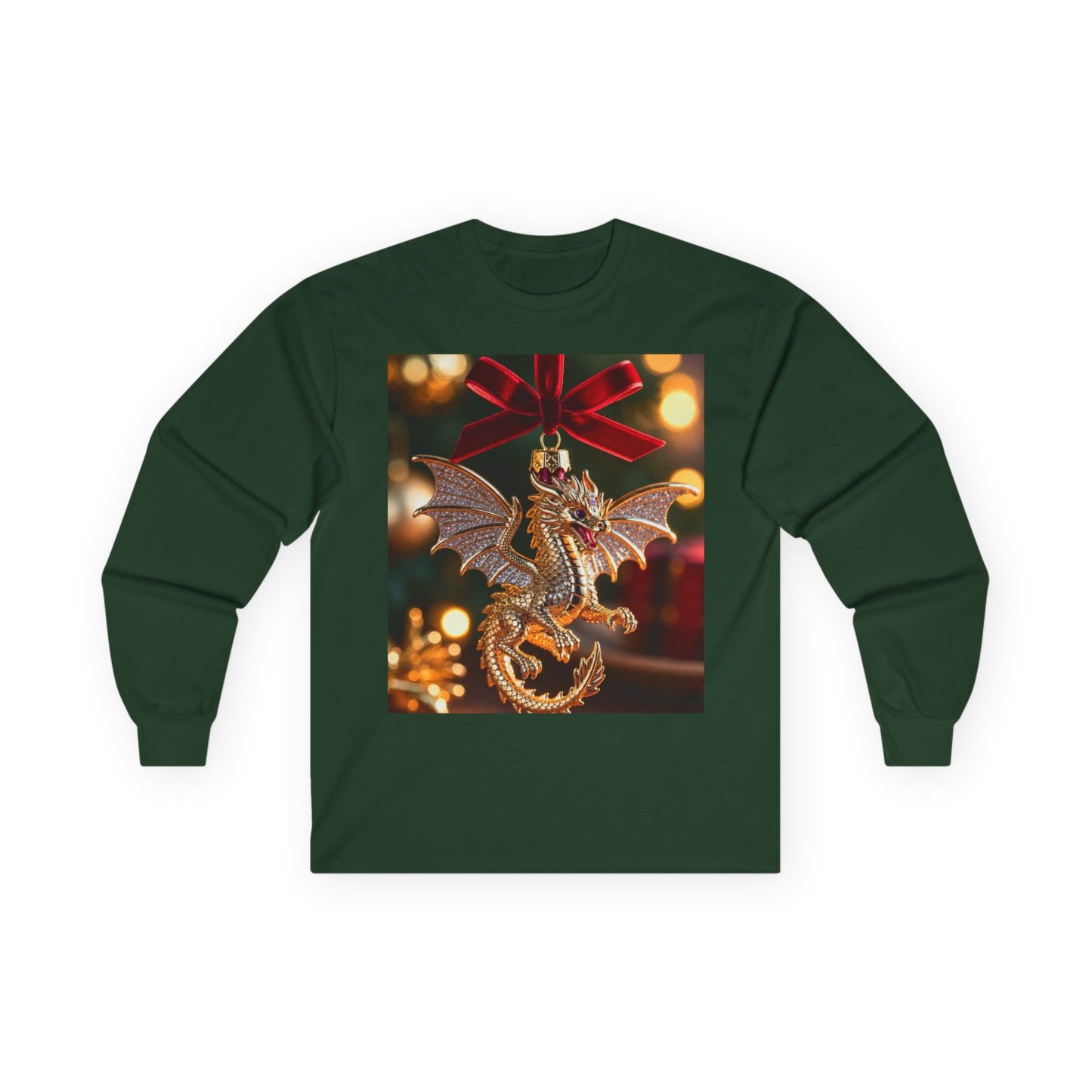 Dragon Ornament Holiday Long Sleeve Tee