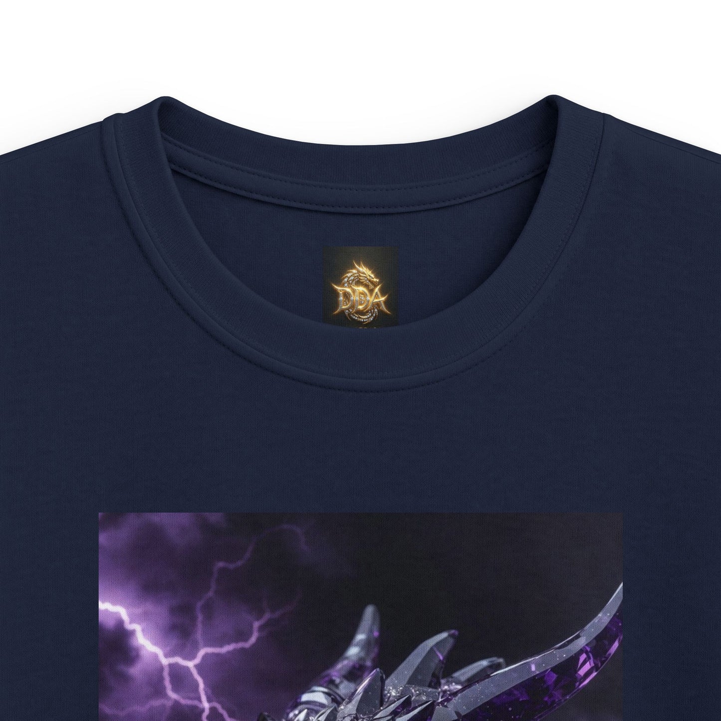 Kids Dragon Tee — Purple Lightning Dragon Graphic T-Shirt for Boys & Girls