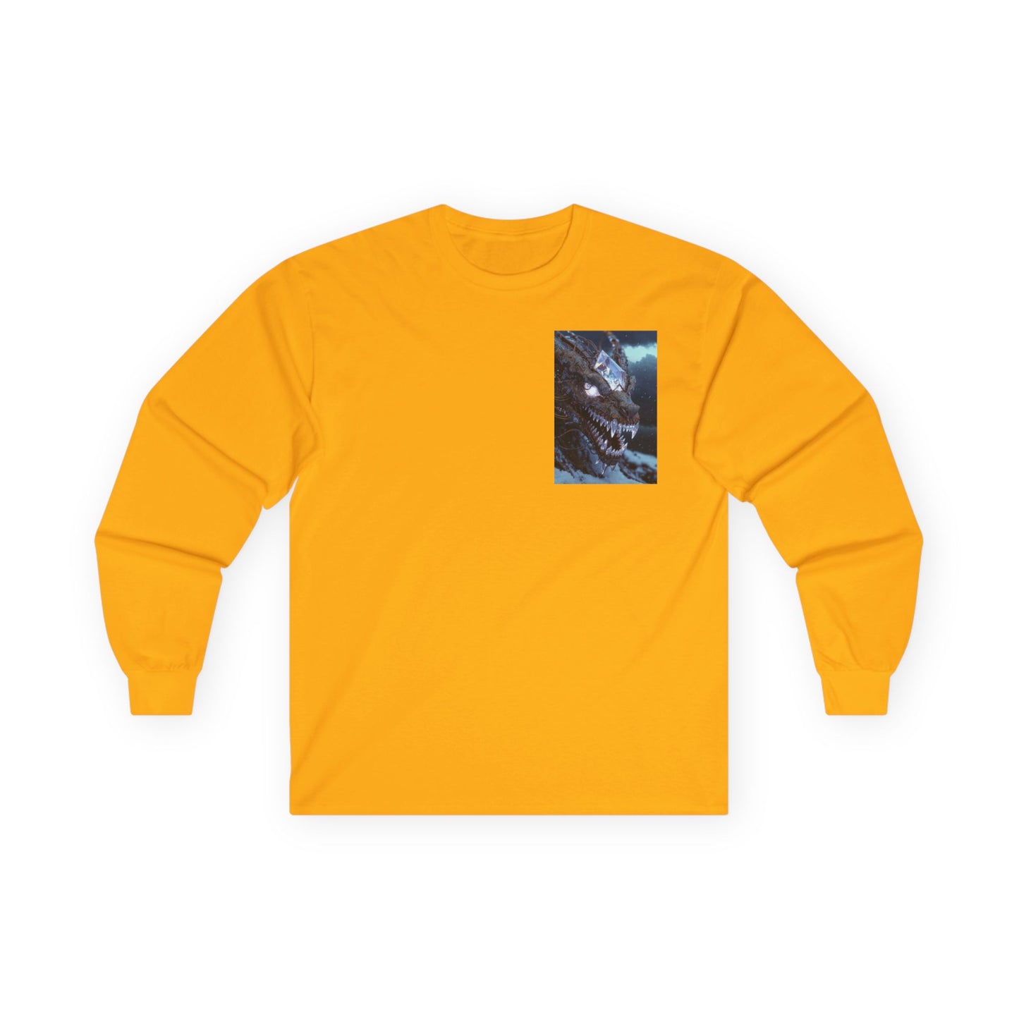 Long Sleeve Tee — Mystical Dragon Chest Print