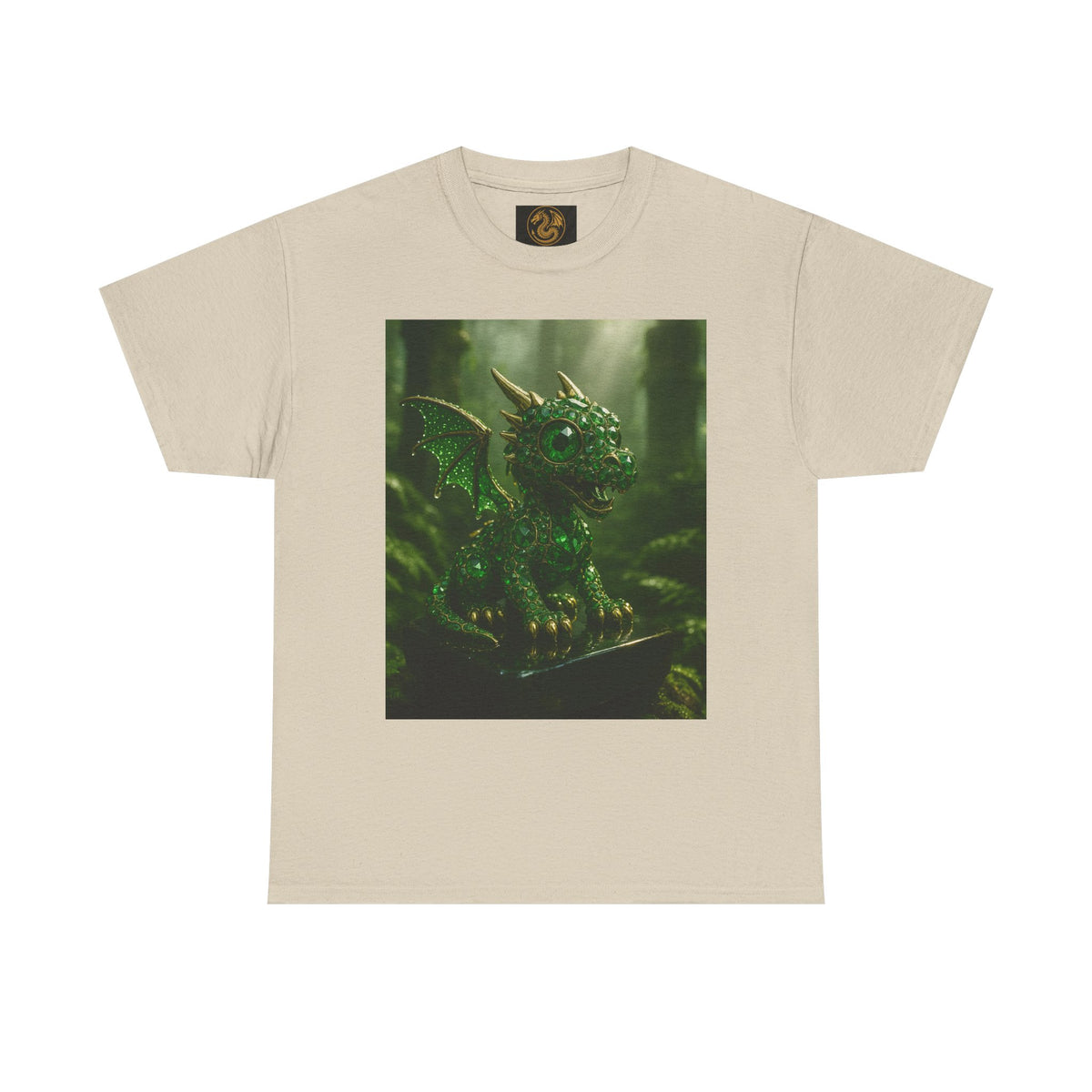 A Fantasy Dragon Graphic Tee, Heavy Cotton Shirt, Cute Dragon Top, Gifts for Dragon Lovers, Whimsical Art T-Shirt, Casual Wear